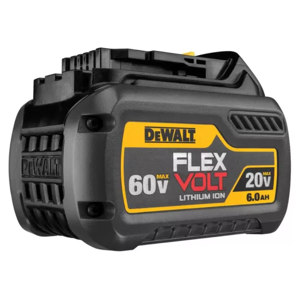 DEWALT 15 in. 60V MAX Lithium Ion Cordless FLEXVOLT Brushless String Grass Trimmer w/ (2) 3.0Ah Batteries and Charger Included