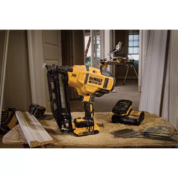 DEWALT 20-Volt Max 16-Gauge Cordless Angled Finish Nailer Kit