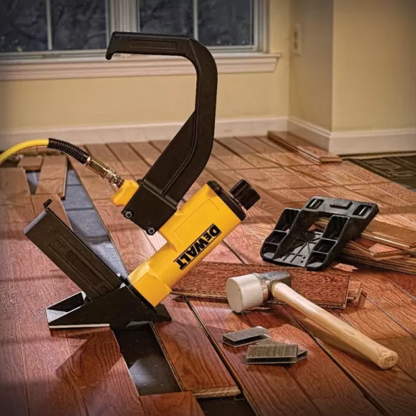 DEWALT Pneumatic 15.5-Gauge Hardwood Flooring Stapler
