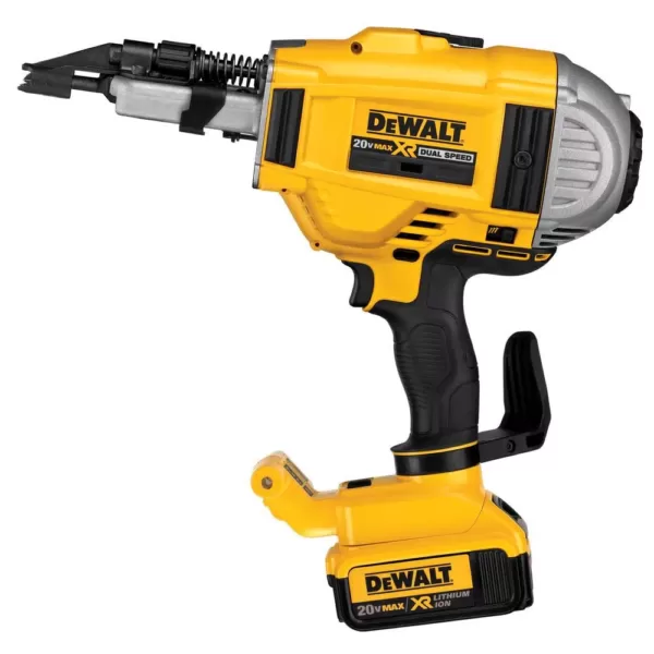 DEWALT 20-Volt MAX XR Lithium-Ion Cordless Brushless 2-Speed 30 Degree Framing Nailer Kit w/ Battery 4Ah and Bonus 5Ah Battery