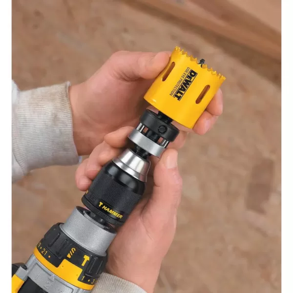 DEWALT 7/16 in. Shank Quick Change Mandrel Fits Hole Saws 1-1/4 in. - 6 in.