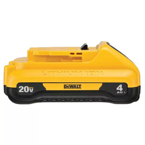 DEWALT ATOMIC 20-Volt MAX Cordless Brushless Compact 1/4 in. Impact Driver, (1) 20-Volt 1.3Ah & (1) 20-Volt 4.0Ah Batteries