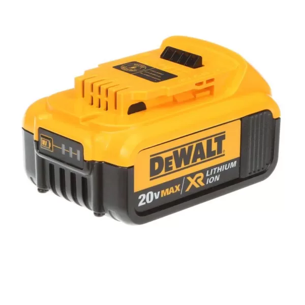 DEWALT 20-Volt MAX Cordless 1/2 in. High Torque Impact Wrench with Hog Ring & (2) 20-Volt 4.0Ah Batteries