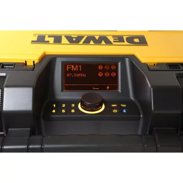 DEWALT TOUGHSYSTEM 14-1/2 in. Portable and Stackable Radio/Digital Music Player with Bluetooth and Battery Charger