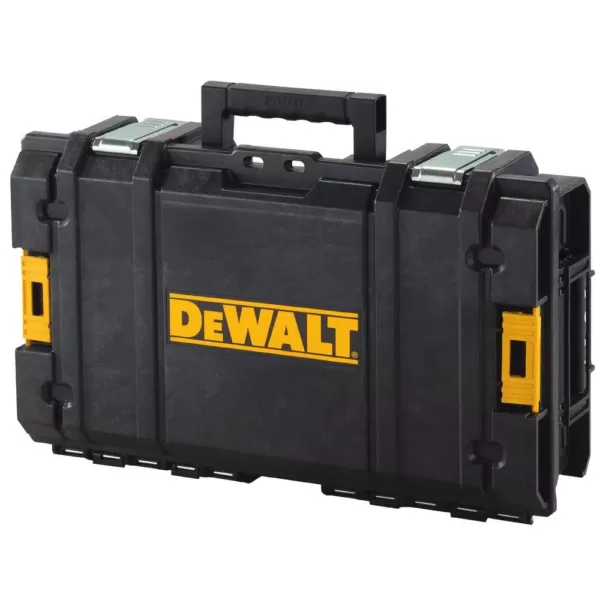 DEWALT 12-Volt MAX Lithium-Ion Cross Line Green Laser Level w/ 12-Volt Battery 2Ah, Charger, Case & Bonux TOUGHSYSTEM Tool Box