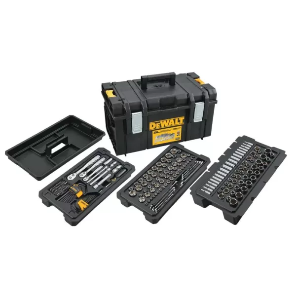 DEWALT Mechanics Tool Set (226-Piece) with TOUGHSYSTEM 22 in. Medium Tool Box