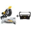 DEWALT 15 Amp 12 in. Double Bevel Compound Miter Saw with 24 in. Tote with Organizer