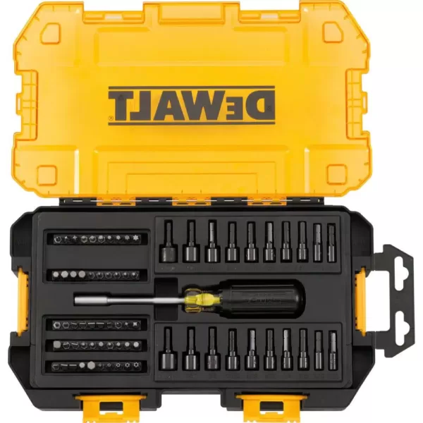 DEWALT 1/4 in. Multi-Bit and Nut Driver Set (70-Piece) with Bonus 9 ft. x 1/2 in. Pocket Tape Measure with Magnetic Back