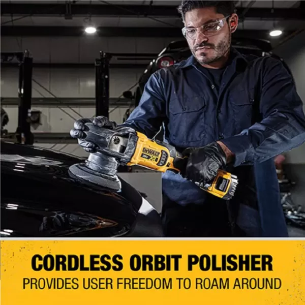 DEWALT 20-Volt MAX XR Cordless Brushless 5 in. Variable Speed Random Orbit Polisher (Tool Only)