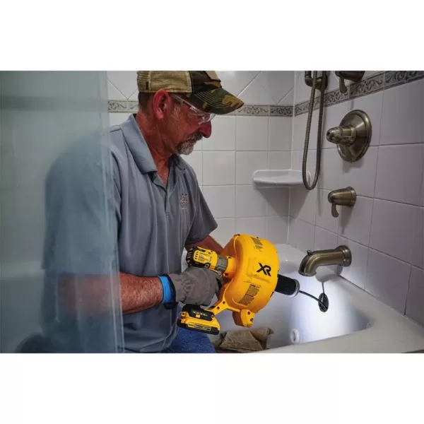 DEWALT 20-Volt MAX Cordless Press Tool, (6) Press Jaws, (2) 20-Volt 4.0Ah Batteries, Drain Snake & Threaded Rod Cutter