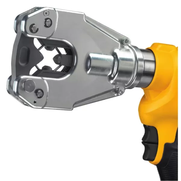 DEWALT 20-Volt MAX Cordless Dieless Cable Crimping Tool with (2) 20-Volt 4.0Ah Batteries, Charger & Case