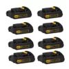 DEWALT 20-Volt MAX Compact Lithium-Ion 1.5Ah Battery Pack (8-Pack)