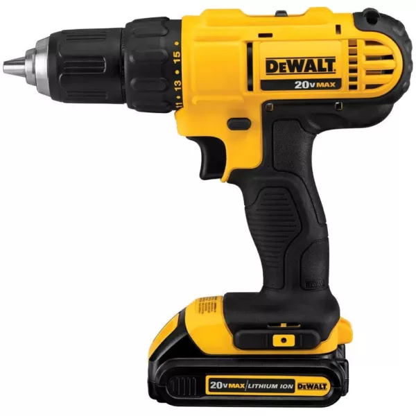 DEWALT 20-Volt MAX Cordless Drill/Impact Combo Kit (2-Tool) with (2) 20-Volt 1.3Ah Batteries, Charger & Bag