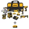 DEWALT 20-Volt MAX Cordless Combo Kit (7-Tool) with (1) 20-Volt 4.0Ah Battery, (1) 20-Volt 2.0Ah Battery & (1) 4.0Ah Battery