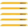 DEWALT 12 in. 14 Teeth per in. Straight Back Bi-Metal Reciprocating Saw Blade (5-Pack)