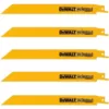 DEWALT 8 in. 10/14 Teeth per in. Straight Back Bi-Metal Reciprocating Saw Blade (5-Pack)