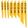 DEWALT FLEXVOLT Bi-Metal Reciprocating Saw Blade Set (8-Piece) w/ Storage Case