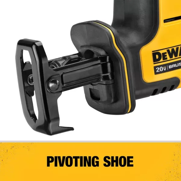 DEWALT ATOMIC 20-Volt MAX Cordless Brushless Compact Reciprocating Saw with (1) 5.0Ah Battery
