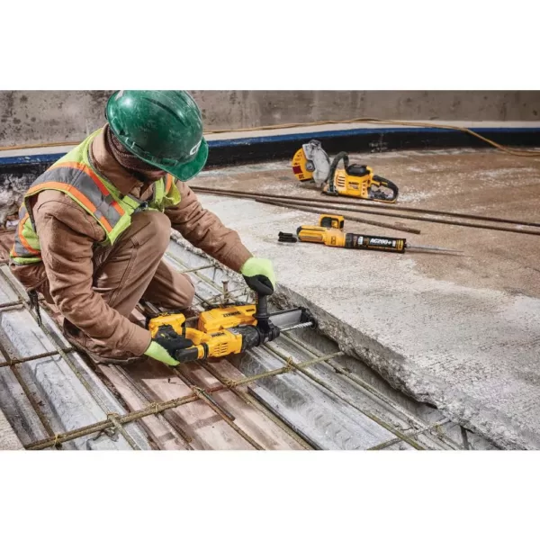 DEWALT 20-Volt MAX Cordless Brushless 1-1/8 in. SDS Plus D-Handle Rotary Hammer w/ Dust Extractor & (2) 20-Volt 6.0Ah Batteries