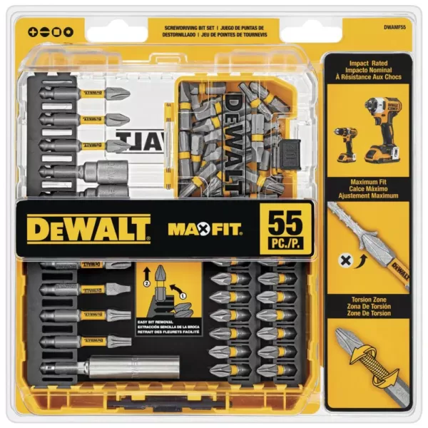 DEWALT MAXFIT Screwdriving Set (55-Piece Set)