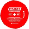 DIABLO 12 in. x 80-Tooth Steel Demon Cermet II Carbide Blade for Ferrous Metals and Stainless Steel
