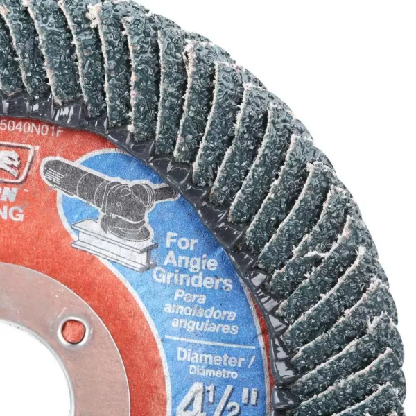 DIABLO 4-1/2 in. 40-Grit Steel Demon Corner-Edge Grinding and Polishing Flap Disc with Type 29 Conical Design