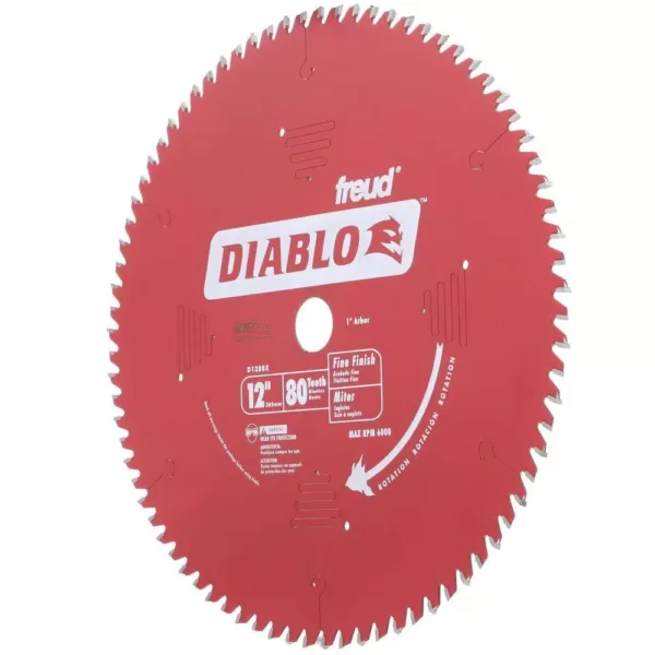 DIABLO 12 in. x 80-Teeth Finishing Saw Blade