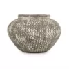 Zentique Cement Wavy Grey Small Decorative Vase