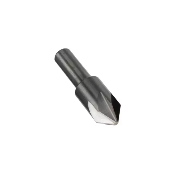 Drill America 1/4 in. 60-Degree High Speed Steel Countersink Bit with 6 Flutes