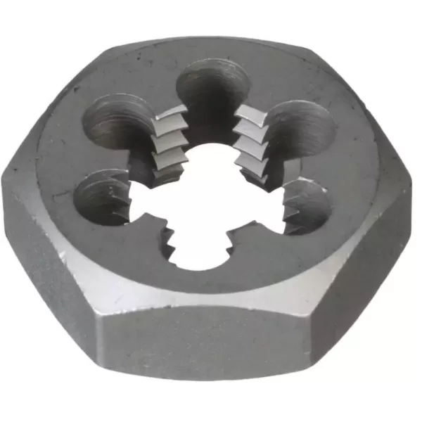 Drill America 1/2 in.-24 Carbon Steel Hex Re-Threading Die