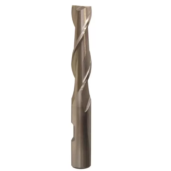 Drill America 1/4 in. High Speed Steel End Mill Specialty Bit with 2-Flutes and 3/8 in. Shank