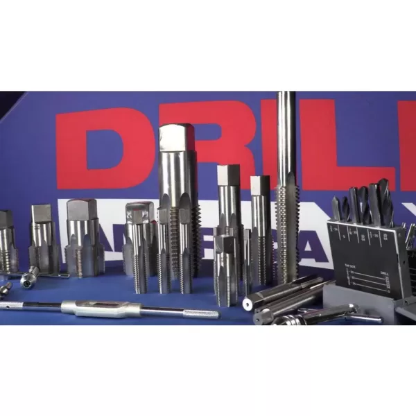 Drill America m10 x 1.25 Carbon Steel Tap Set (3-Piece)