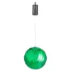Evergreen 8 in. Green Shatterproof LED Ball Outdoor Safe Battery Operated Christmas Ornament