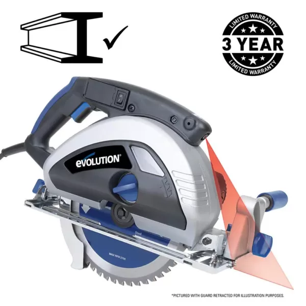 Evolution Power Tools 15-Amp 9 in. Steel Cutting Circular Saw