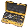 Felo R-GO 1/4 in. Stubby Ergonic Ratchet Multi-Tools Set MM and Inch (27-Piece)