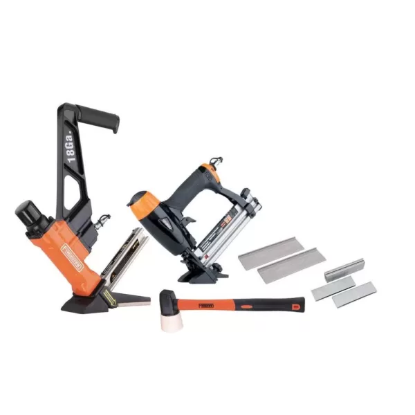 Freeman Professional Pneumatic Flooring Nailer Kit with Fasteners (2-Piece)