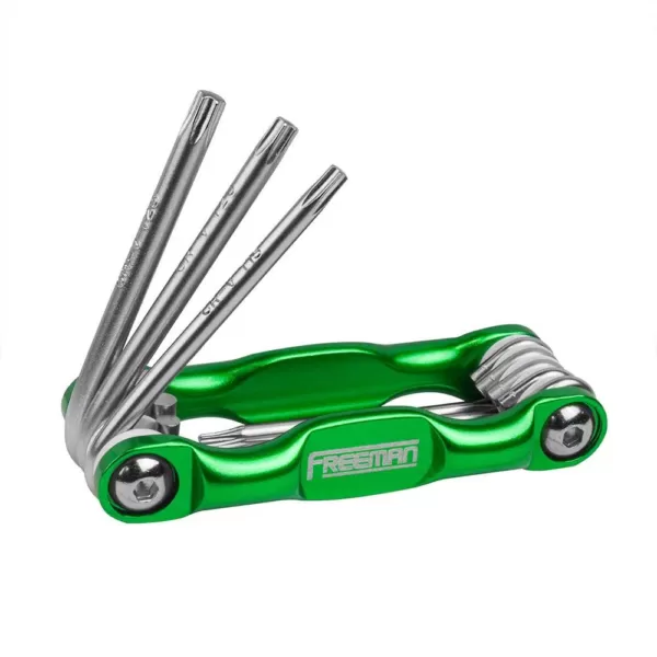 Freeman 3-Piece Aluminum Folding Metric Hex/SAE Hex Wrench and Torx Key Set