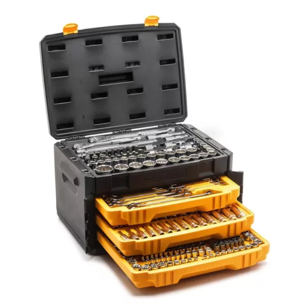 GEARWRENCH 12-Point Mechanics Tool Set in 3 Drawer Box (243-Piece)