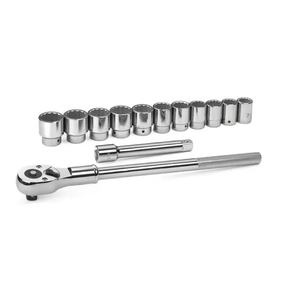 GEARWRENCH 3/4 in. Drive 12-Point Ratchet and Socket Set (13-Piece)