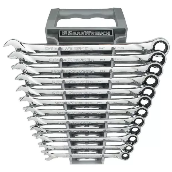 GEARWRENCH Metric XL Combination Ratcheting Wrench Set (12-Piece)
