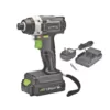 Genesis 20-Volt Lithium-ion Cordless Quick-Change Impact Driver with Light, Power Indicator, Charger, Battery and Bit