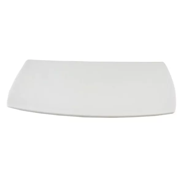 Gibson Gracious Dining White Ceramic Serving Platter