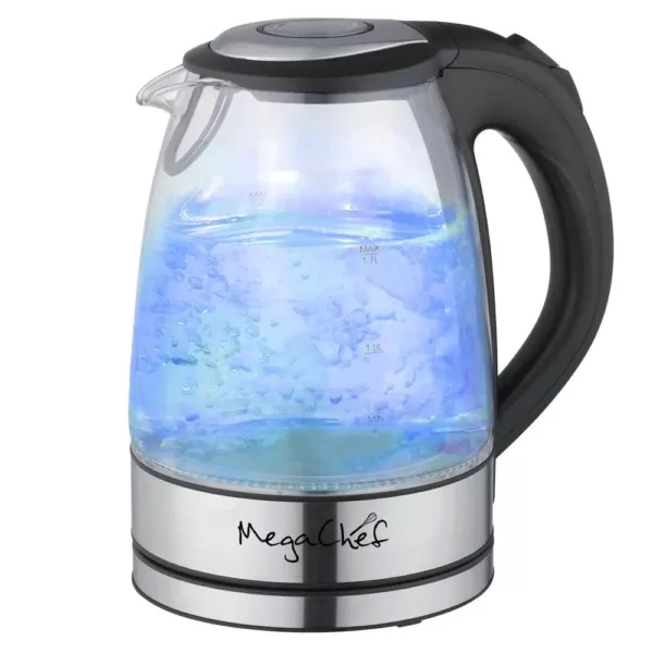 MegaChef MegaChef 7 Cups 1.7 l Glass and Stainless Steel Electric Tea Kettle