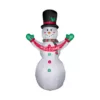 Glitzhome 12 ft. Lighted Inflatable Snowman with Welcome Decor