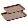 NutriChef 2-Piece Steel Large and Medium Nonstick Oven Baking Sheet Set