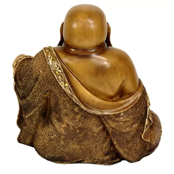 Oriental Furniture Oriental Furniture 10 in. Sitting Hotei Happy Buddha Decorative Statue