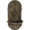 Sunnydaze Decor Florence Florentine Stone Electric Powered Wall Fountain