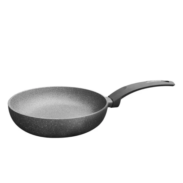 AMERCOOK Lava Stone 8.7 in. Aluminum Nonstick Frying Pan in Gray