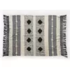 LR Home Symmetry Gray Geometric Cotton Throw Blanket
