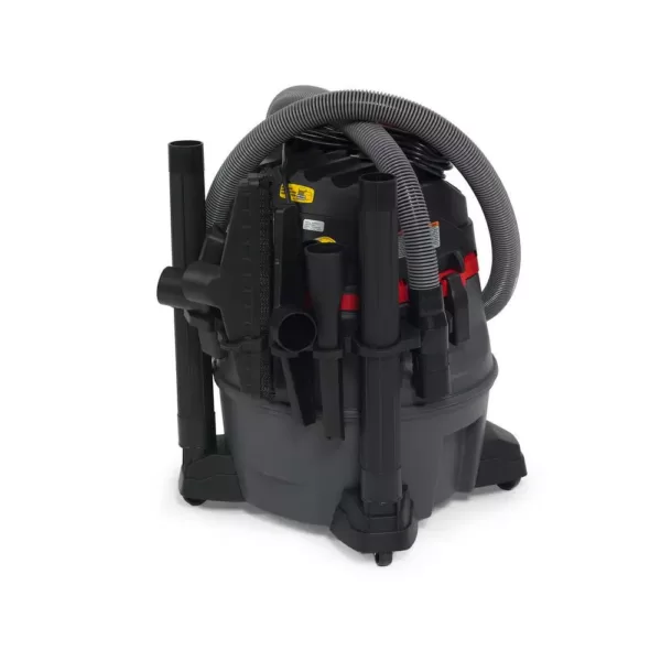 RIDGID 14 Gal. 2-Stage HEPA Commercial Wet/Dry Shop Vacuum with Filter, Dust Bag, Professional Hose and Accessories